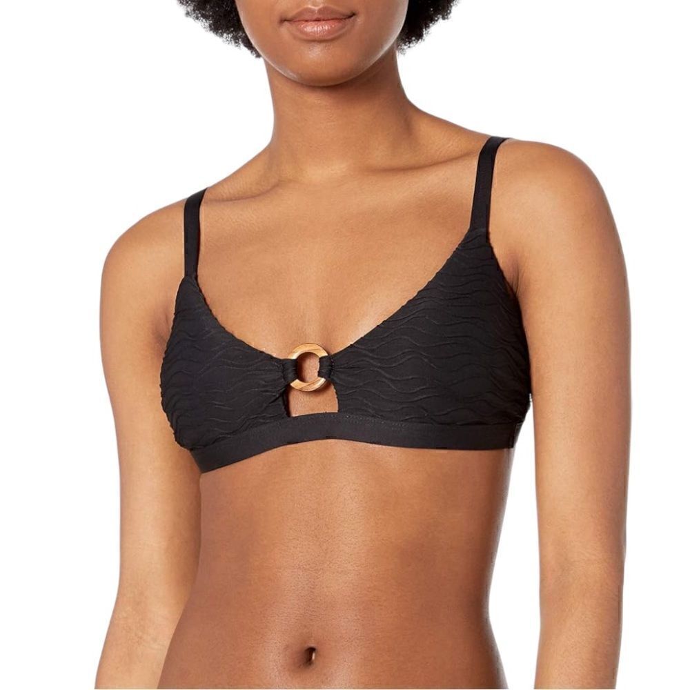 VYB Vicious Young Babes Standard Grounded Keyhole Bralette Swimsuit Bikini Top S